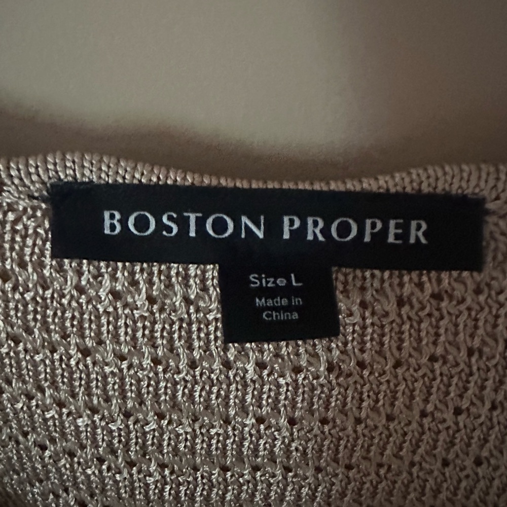 Boston Proper Sequin Gold Tank - Picture 2 of 4
